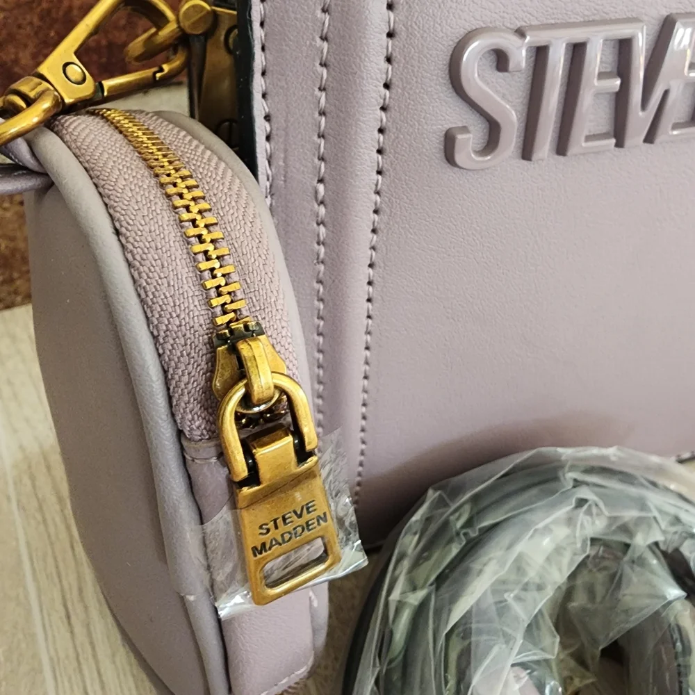 Steve Madden Bevelyn Purse Crossbody Plum Brand New With Tags - Picture 6 of 17